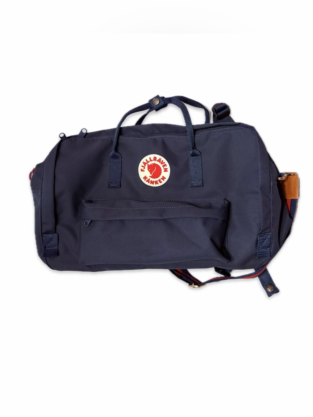EUC Fjällräven 30L Kånken Weekender 3-Way Carry Convertible Duffel Backpack Navy